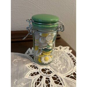 Cheery Vintage Buttons in Small Jar